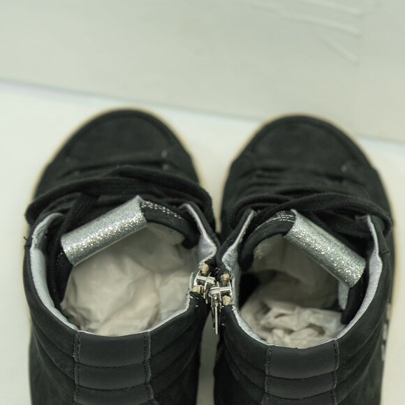 P448 Skate Hi Top Sneaker Black Leather Goth Minimal Streetwear Sneaker Shoe - Picture 14 of 16